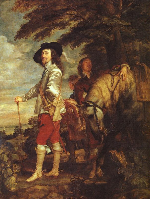 DYCK, Sir Anthony Van Charles I: King of England at the Hunt drh